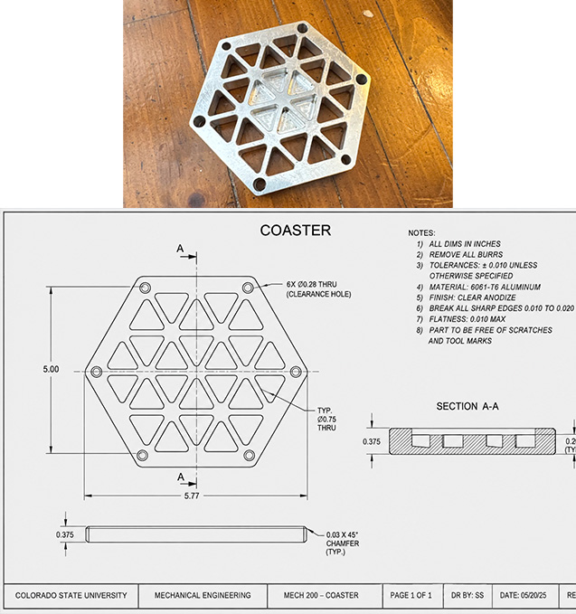 CNC-Machined Coaster
